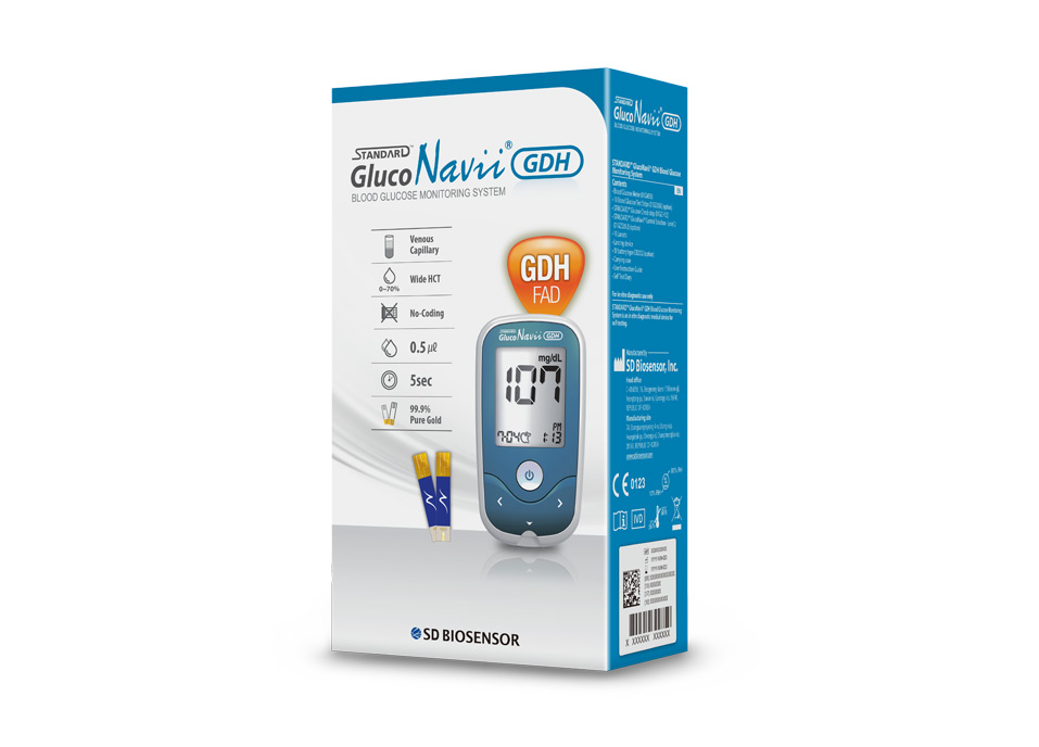 Máy đo đường huyết STANDARD™ GlucoNavii® GDH Blood Glucose Monitoring System